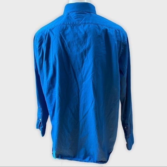 TOMMY Hilfiger blue button up shirt - Picture 3 of 7
